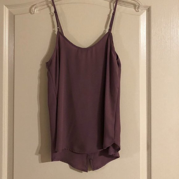 Purple Dynamite Camisole with Gold Button Detailing - Picture 2 of 3